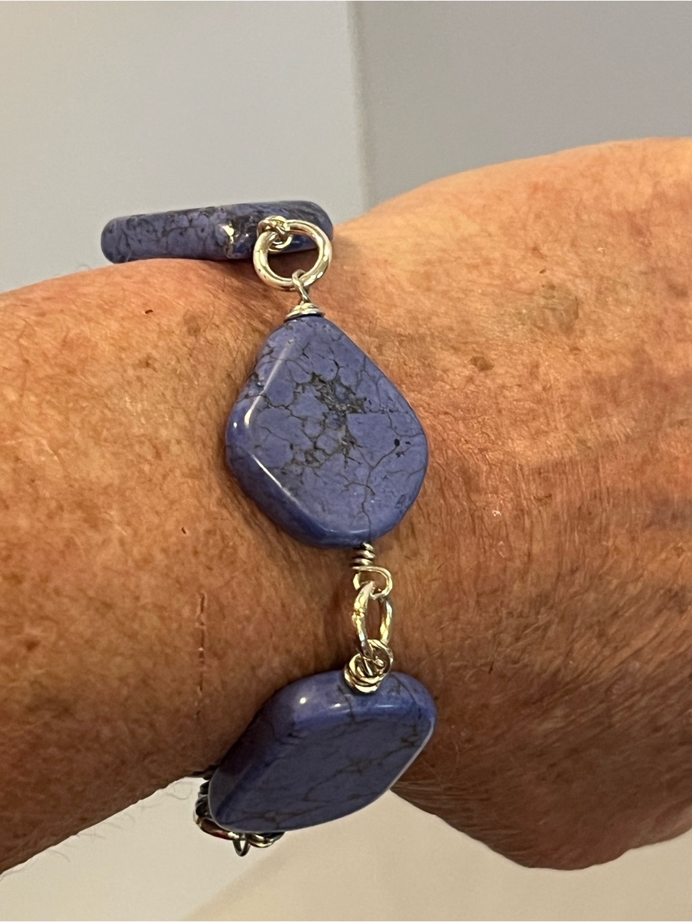 Howlite Link Bracelet - Picture 3 of 4